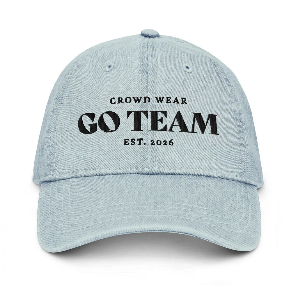Go Team denim hat front